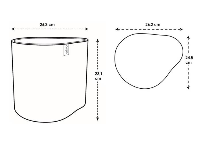 eden 25cm linen white